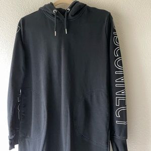 (2 for $20) Iconic hooded sweater dress in black. Size S/XS